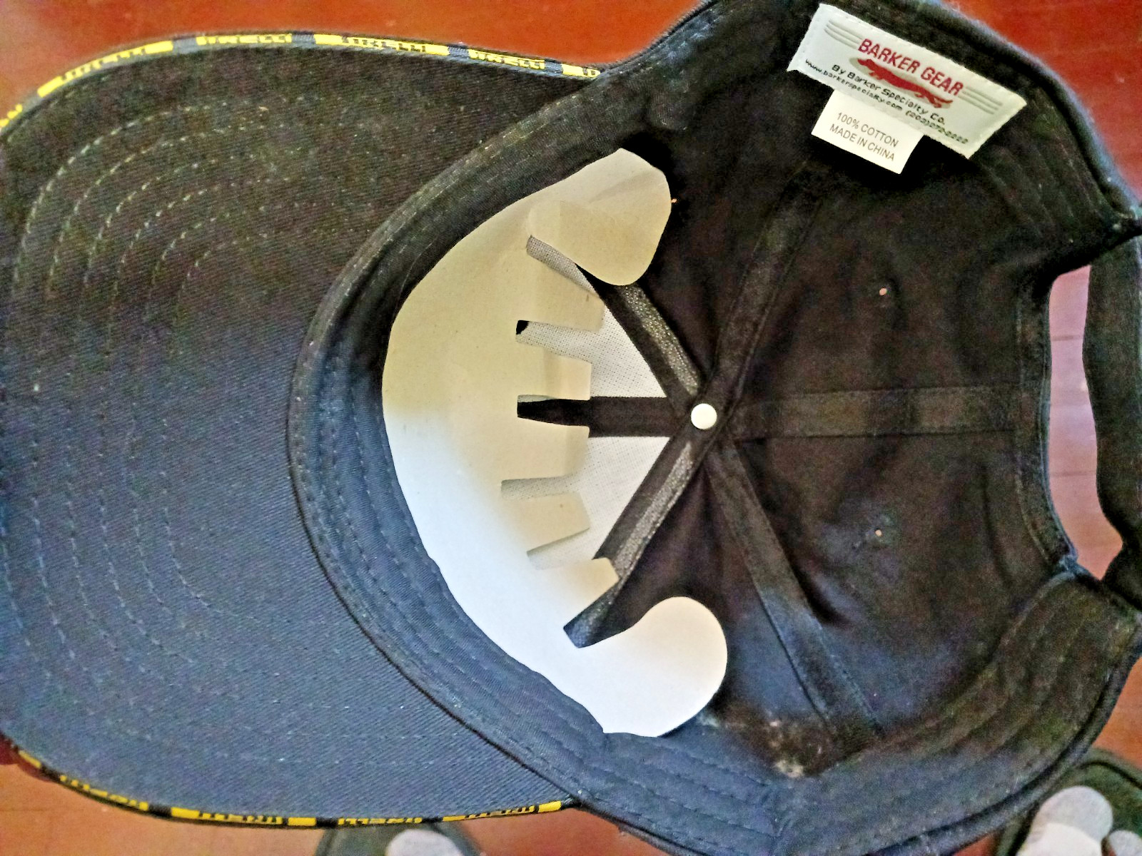 Pirelli Tires Hat Black Yellow Racing Cap Barker Gear NWOT Unworn Crown Shaper