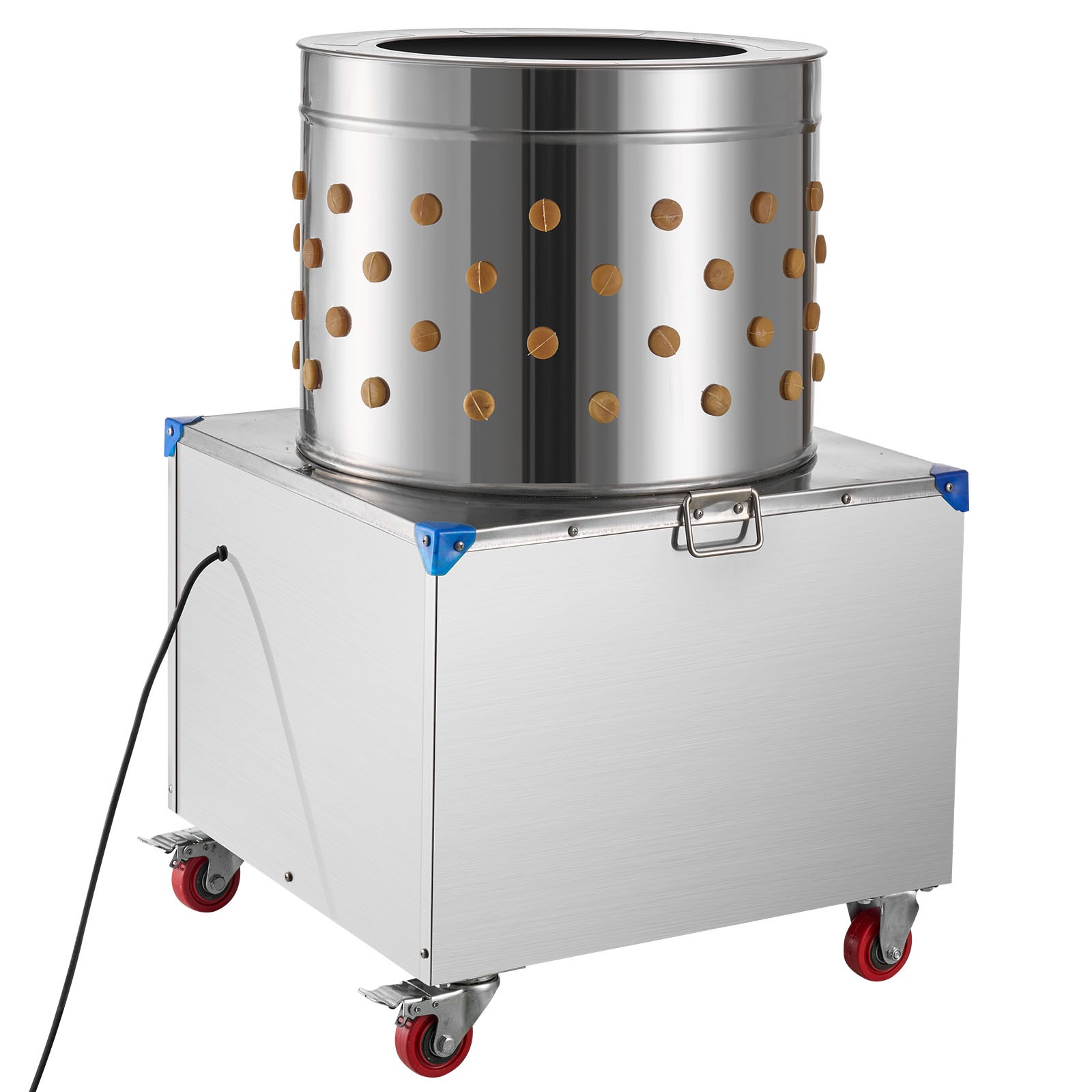 Uimoso 19.7" Electric Poultry Plucker Machine 1500W,275RPM,106 Fingers, Portable