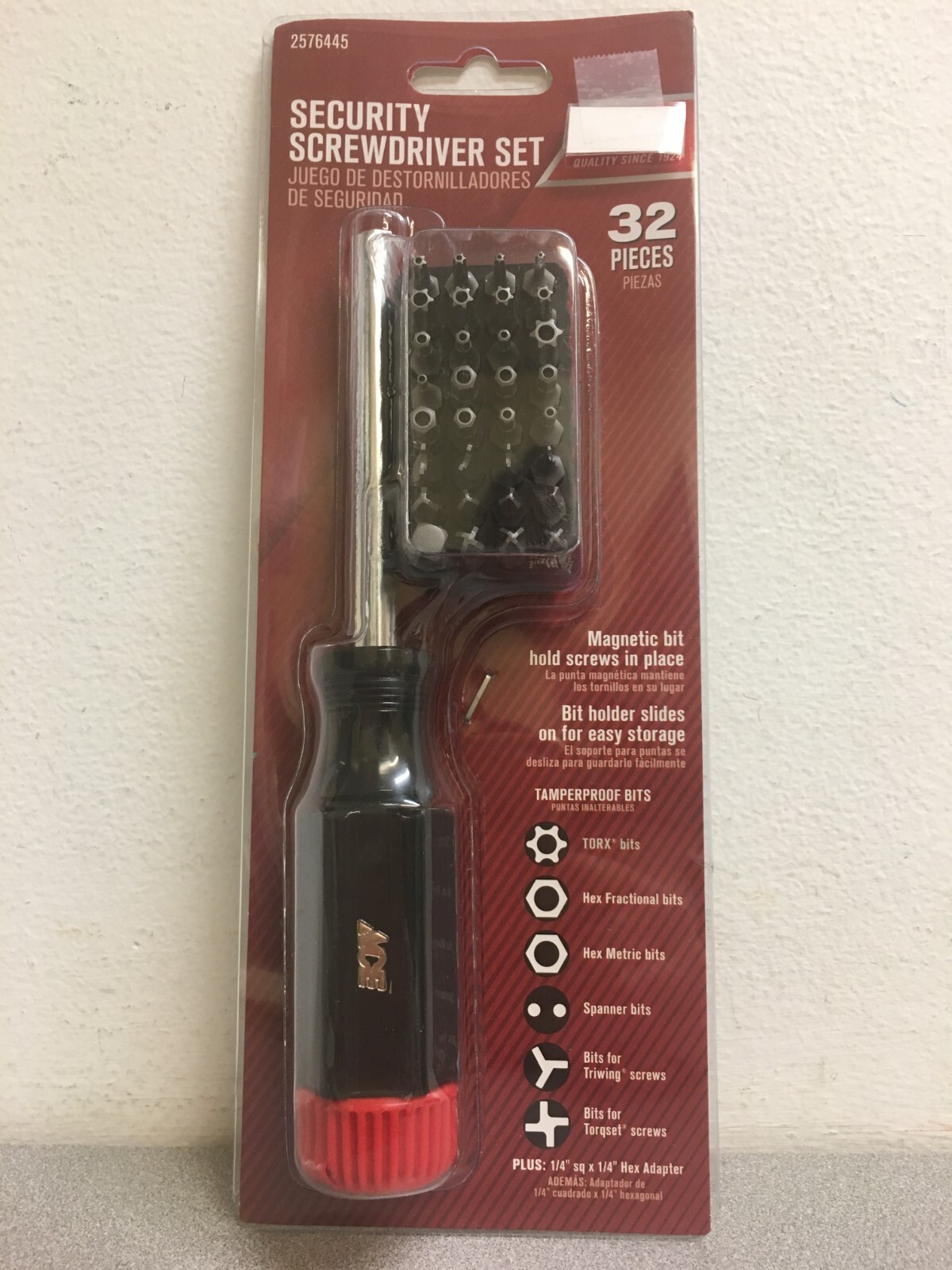 Screwdriver Set 2576445 Magnetic 32 Piece Security Screwdriver Set
