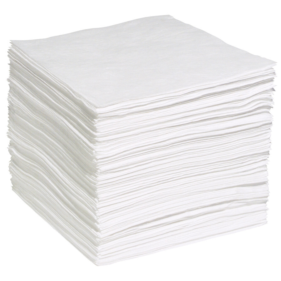 Oil Only ABSORBENT PADS - WP-S - Light Weight Sheets - 200 Count