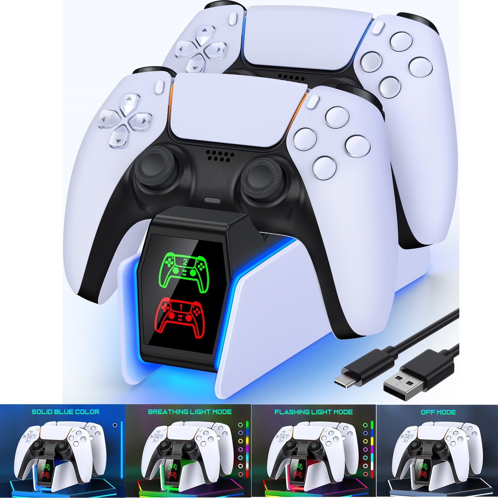 PS5 Dualsense Controller Charger Station Charging Station Dock For Playstation 5