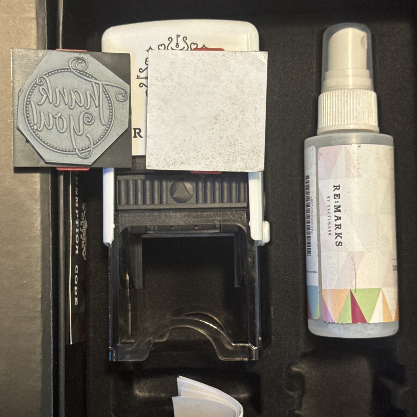 Re:Marks by ExcelMark Pre-Inked Office Stamp – Self-Inking Message Tool