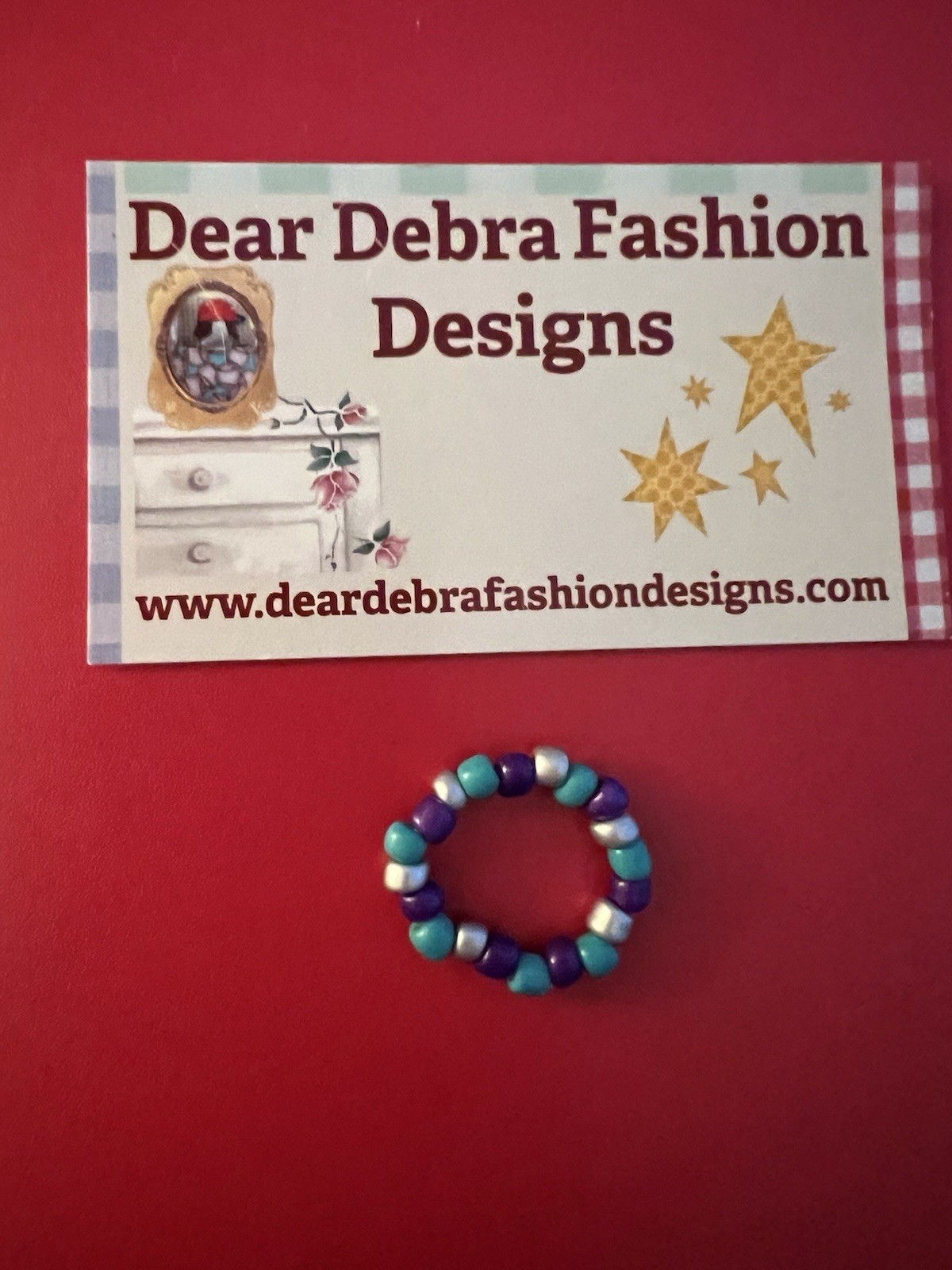 Beaded Ring One Size Fits All