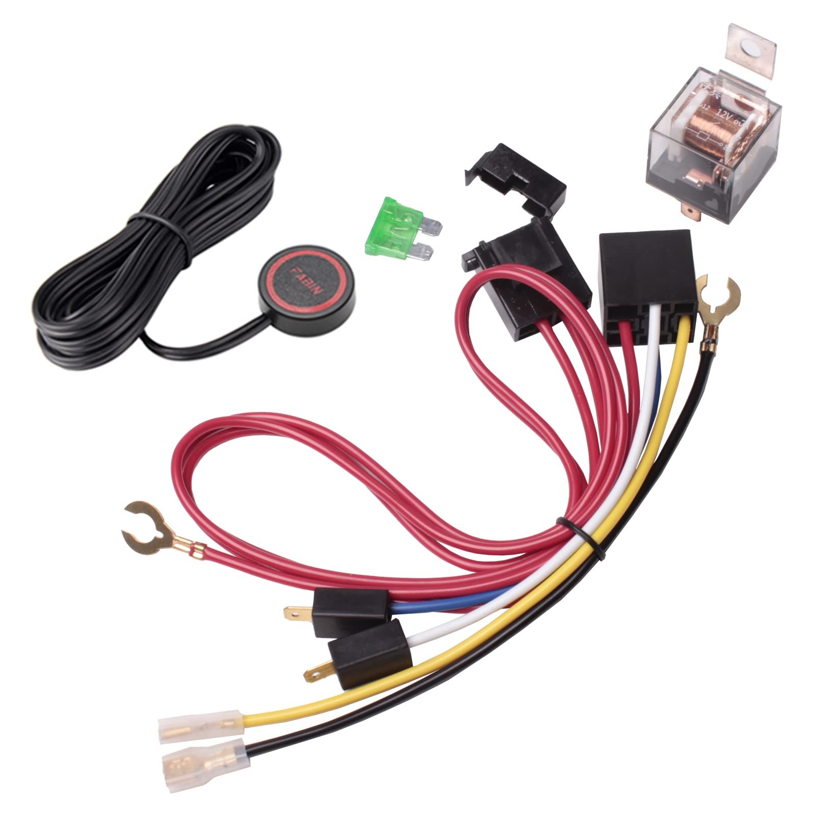12V Air Horn Relay Wiring Harness Kit 80 AMP for Car, Truck, Motorcycle