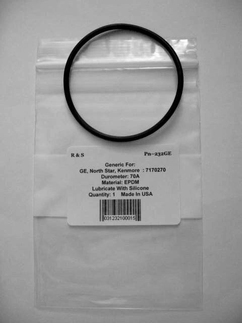 Whirlpool, Sears, GE, North Star, Kenmore 7170270,O-Ring / R&S 232GE/ EPDM Mat.