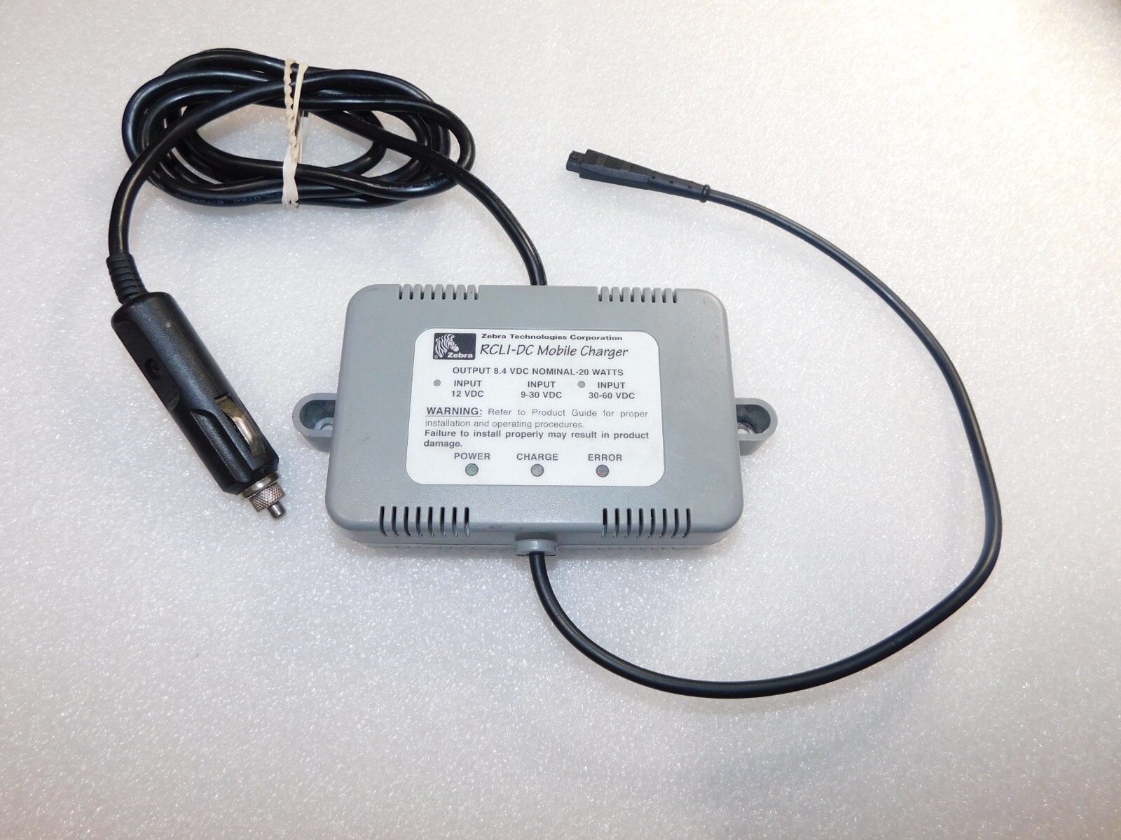 ZEBRA CC16614-G9 RCLI-DC 12V CHARGER FOR QL / RW MOBILE PRINTER