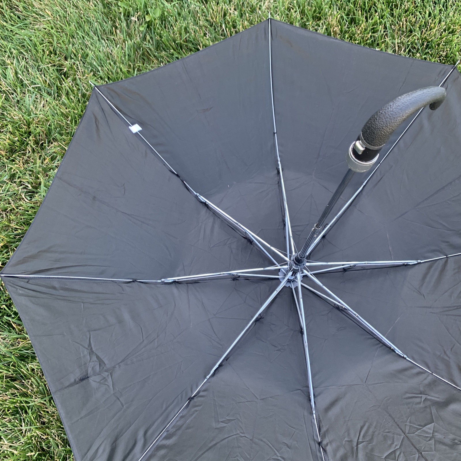 Conch Compact Folding Black Umbrella and Case