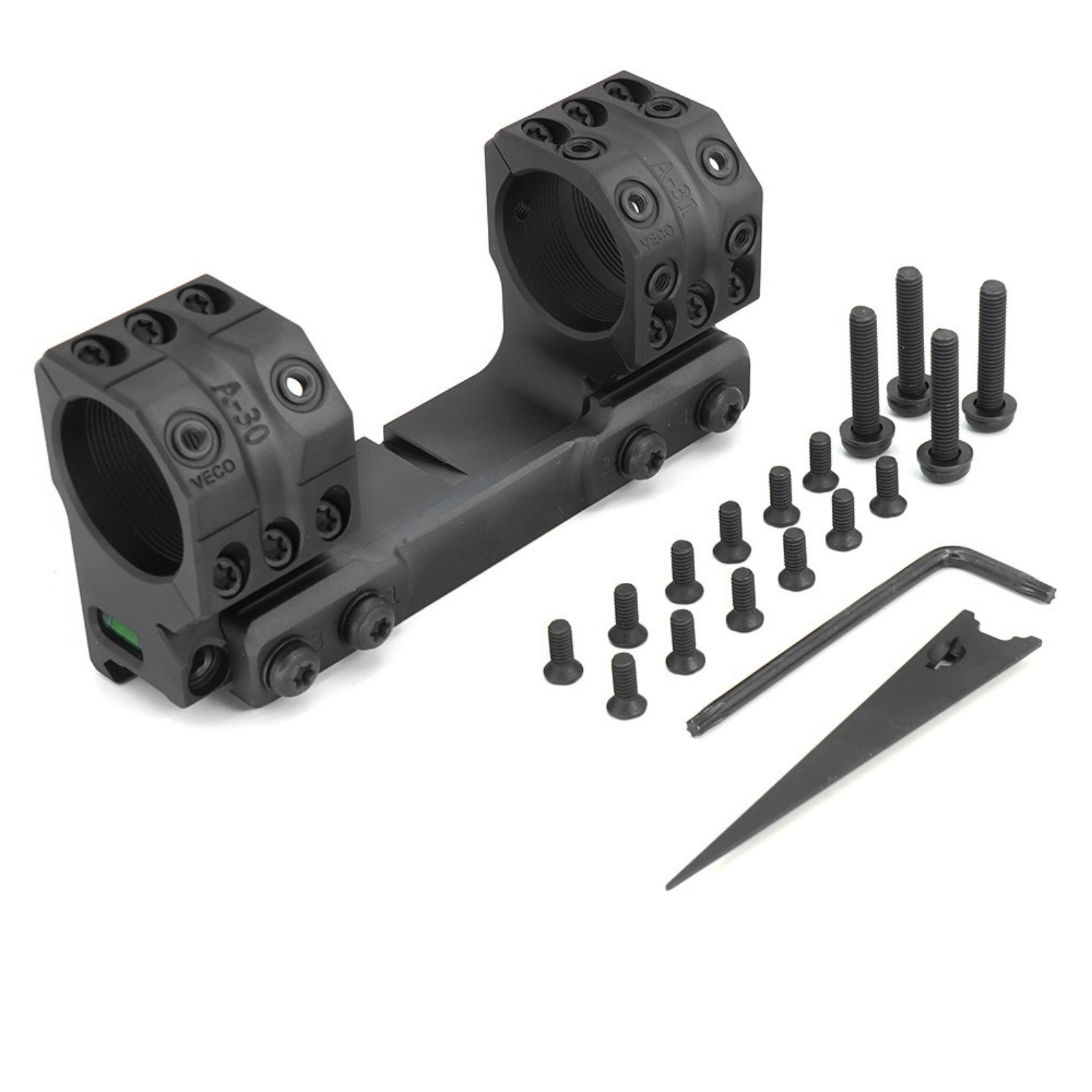 30mm 34mm Scope Mount Ring 1.50" 1.93" Picatinny Rail Aluminum Optic Mount