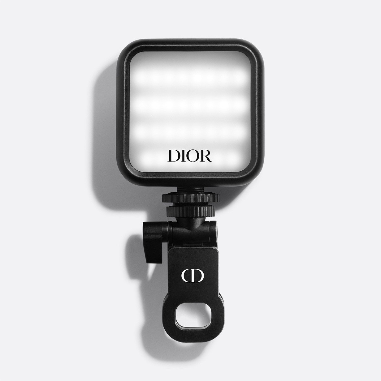 DIOR Portable LED Camera Light 20 LEDs Hot/Cold Shoe Mount Black