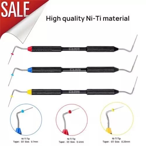 Dental Endo Buchanan Hand Plugger Tip Fill Obturation Instrument Size-0#,1#,2#