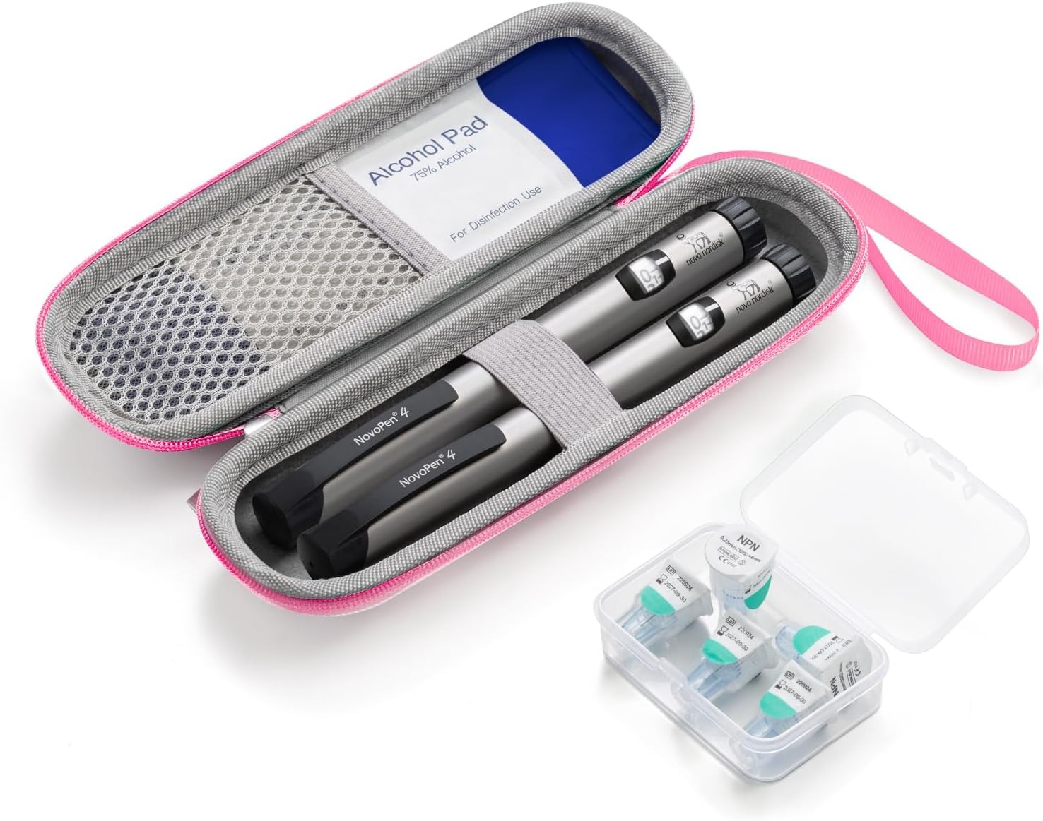 Insulin Cooler Travel Case, Portable Travail Pink