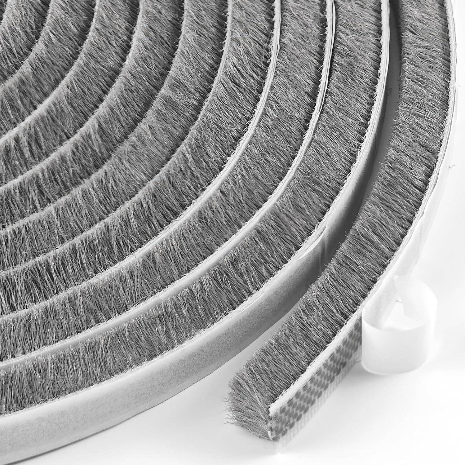 Weather Stripping for Doors and Windows Brush Seal Strip 0.35in x 0.35in x 16.5f
