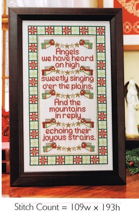 SWEETLY SINGING ANGELS   CROSS STITCH PATTERN  ONLY   -   #996