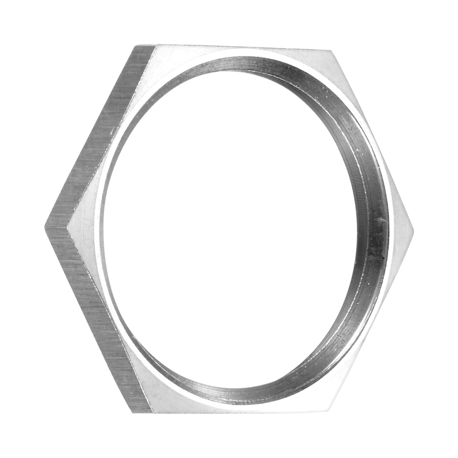 1-Pack Cast Pipe Fitting Hex Locknut, NPT1 Female Thread Hex Locking Nut