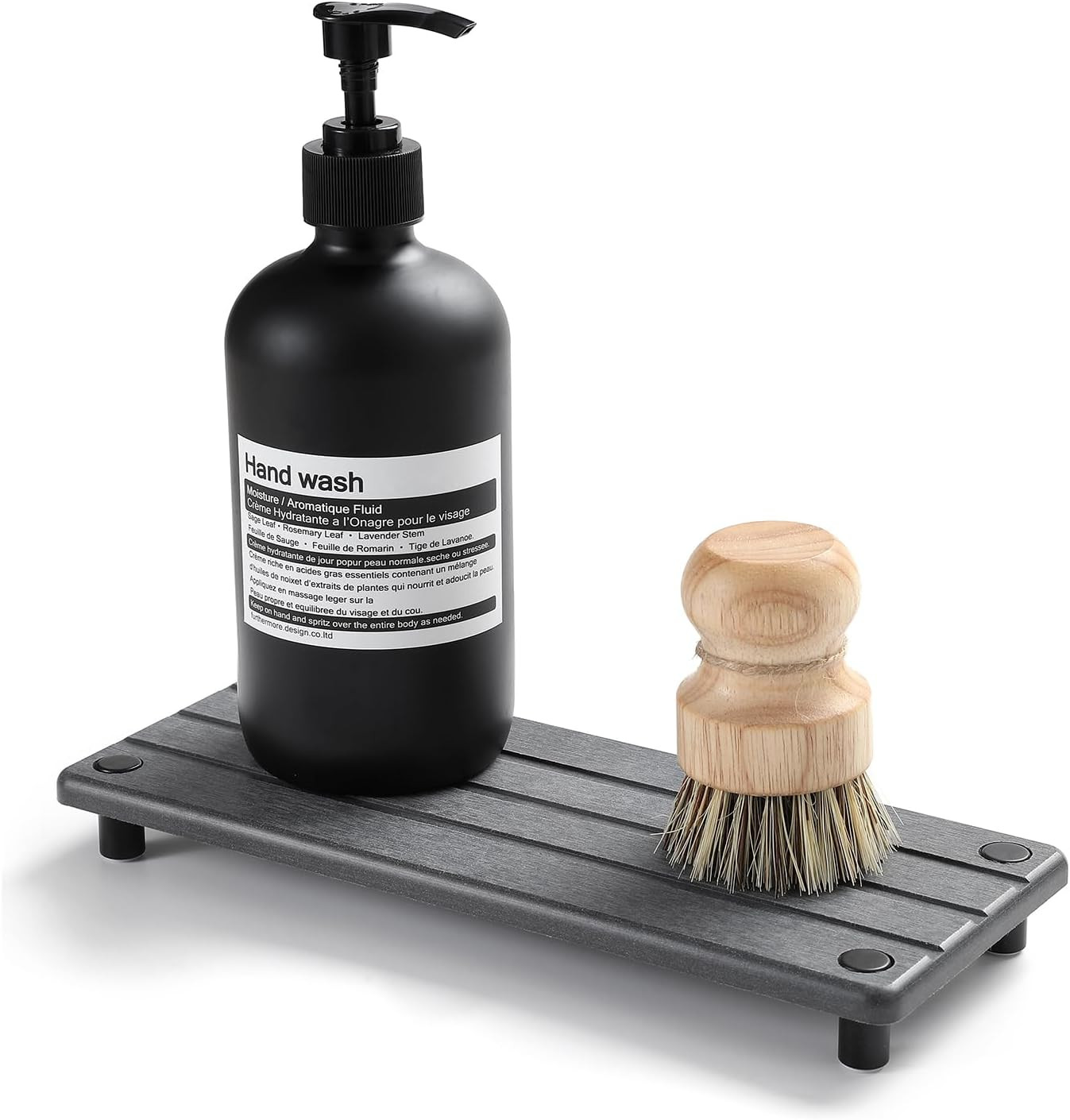 Sink Caddy Kitchen Sink Organizer, Water Absorbing Stone Tray for Sink,Diatomite