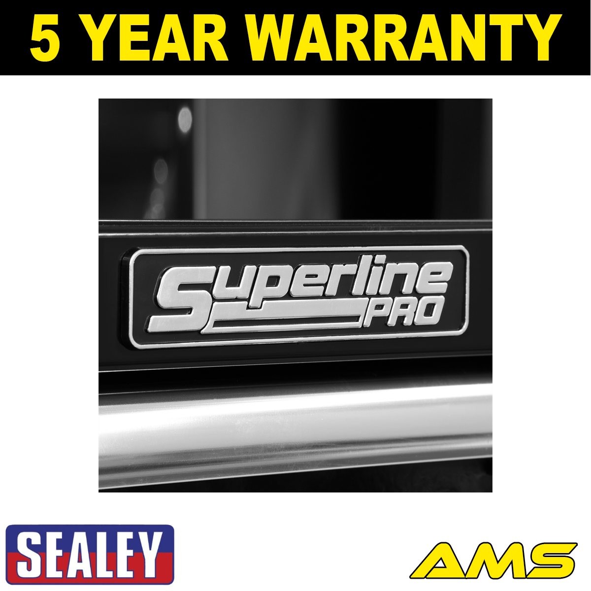 Sealey Superline PRO� Mid-Box Tool Chest 2 Drawer Black AP26029TB