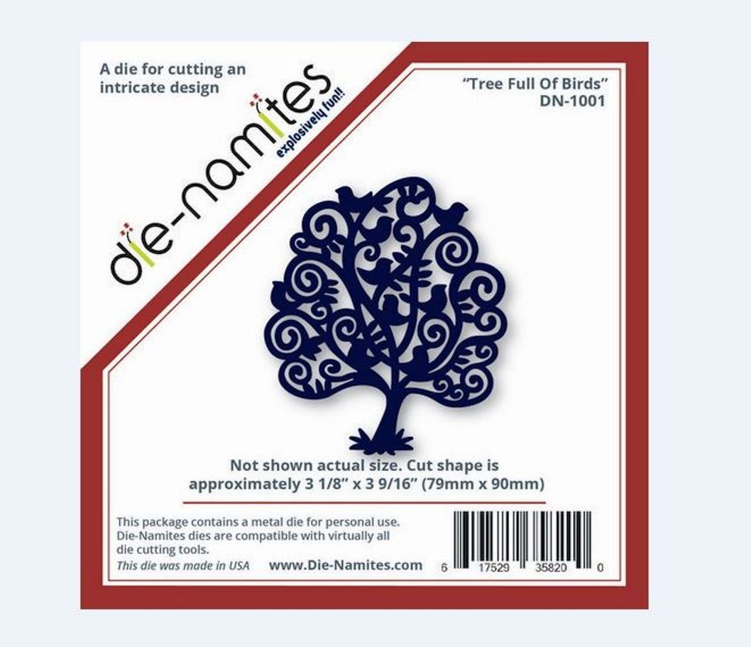 NEW - Die-Namites Die Intricate Design ~ Tree Full of Birds DN-1001