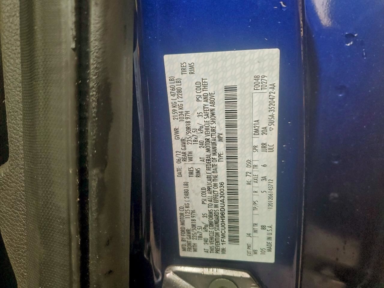 Engine ECM Electronic Control Module 1.6L Fits 13-16 ESCAPE 4974923