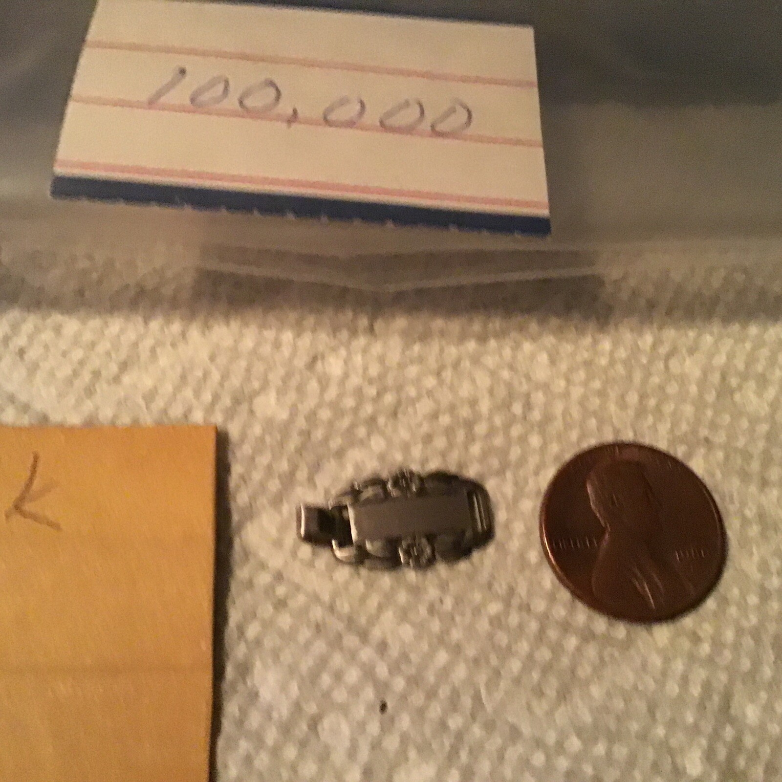 Sterling Silver WWII Forget-Me-Not  Bracelet charm  Link Blank