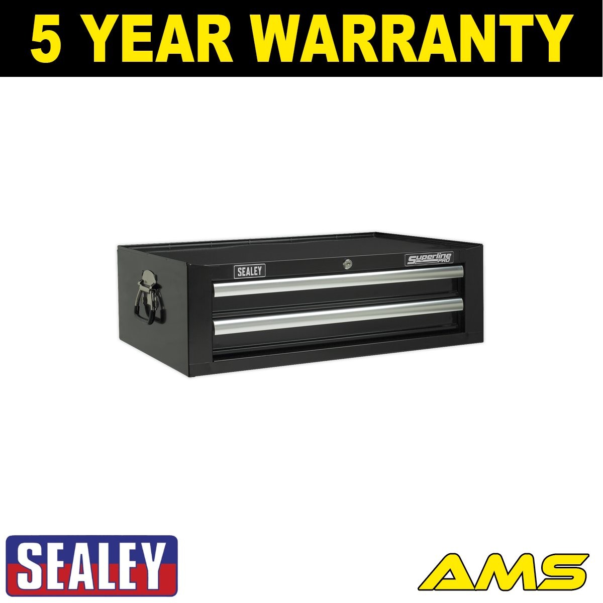 Sealey Superline PRO� Mid-Box Tool Chest 2 Drawer Black AP26029TB
