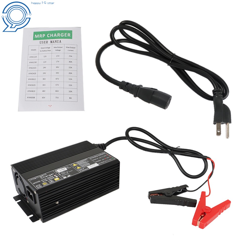 For Lithium LiFePO4 Deep Cycle Rechargeable Batteries 48V 8A Smart Charger