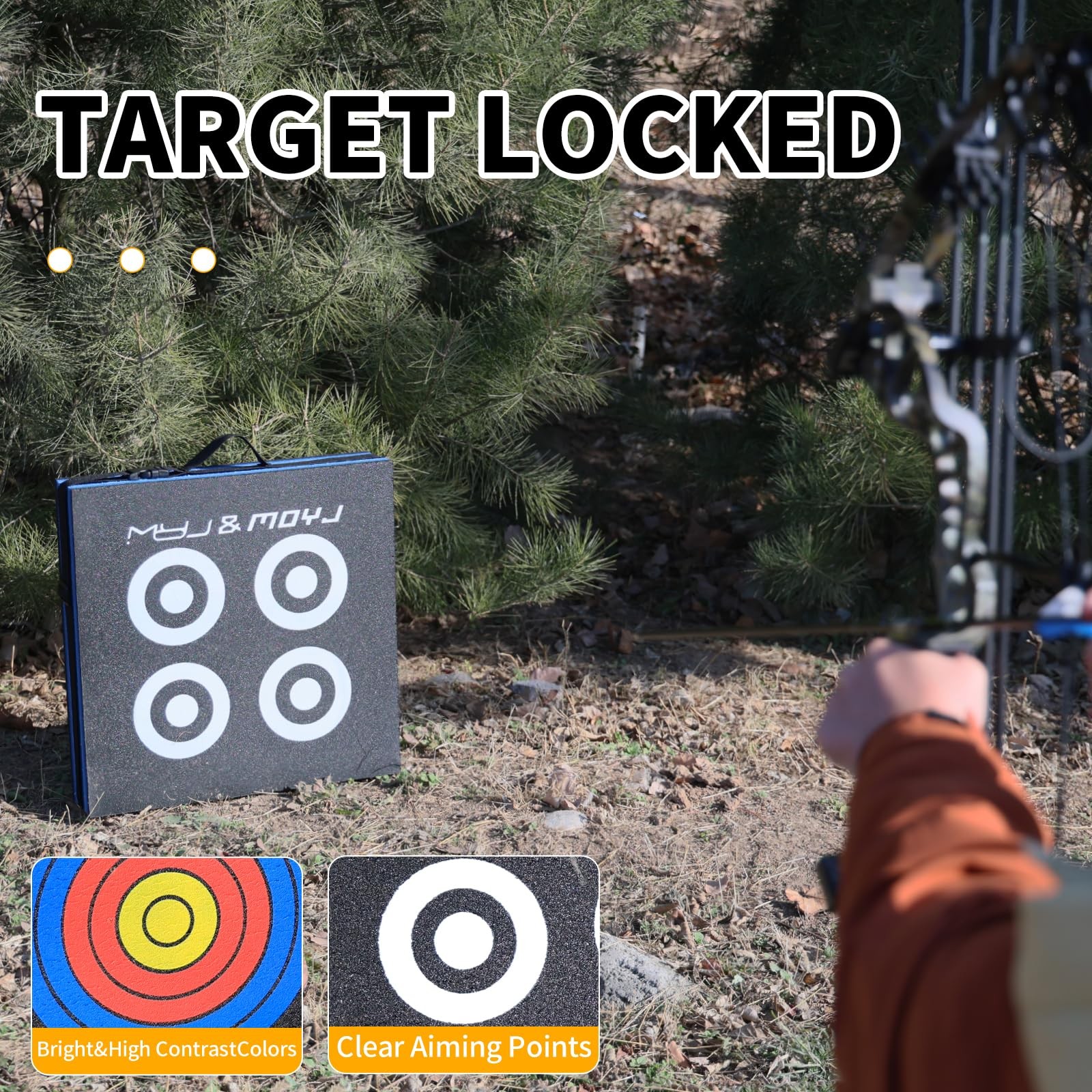 Archery Target XPE Material Compatible with Compound Bow, Longbow, Composite