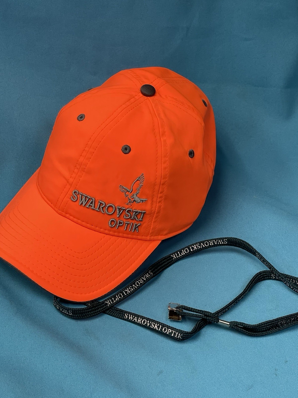 Swarovski Hat Orange New And Badge Holder