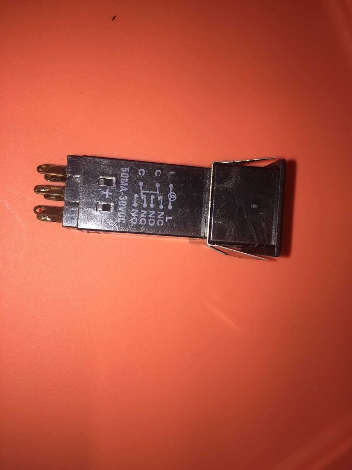Dialight 554 3221 311 Pushbutton Switch Wheatstone Radio Console Gear Used cap