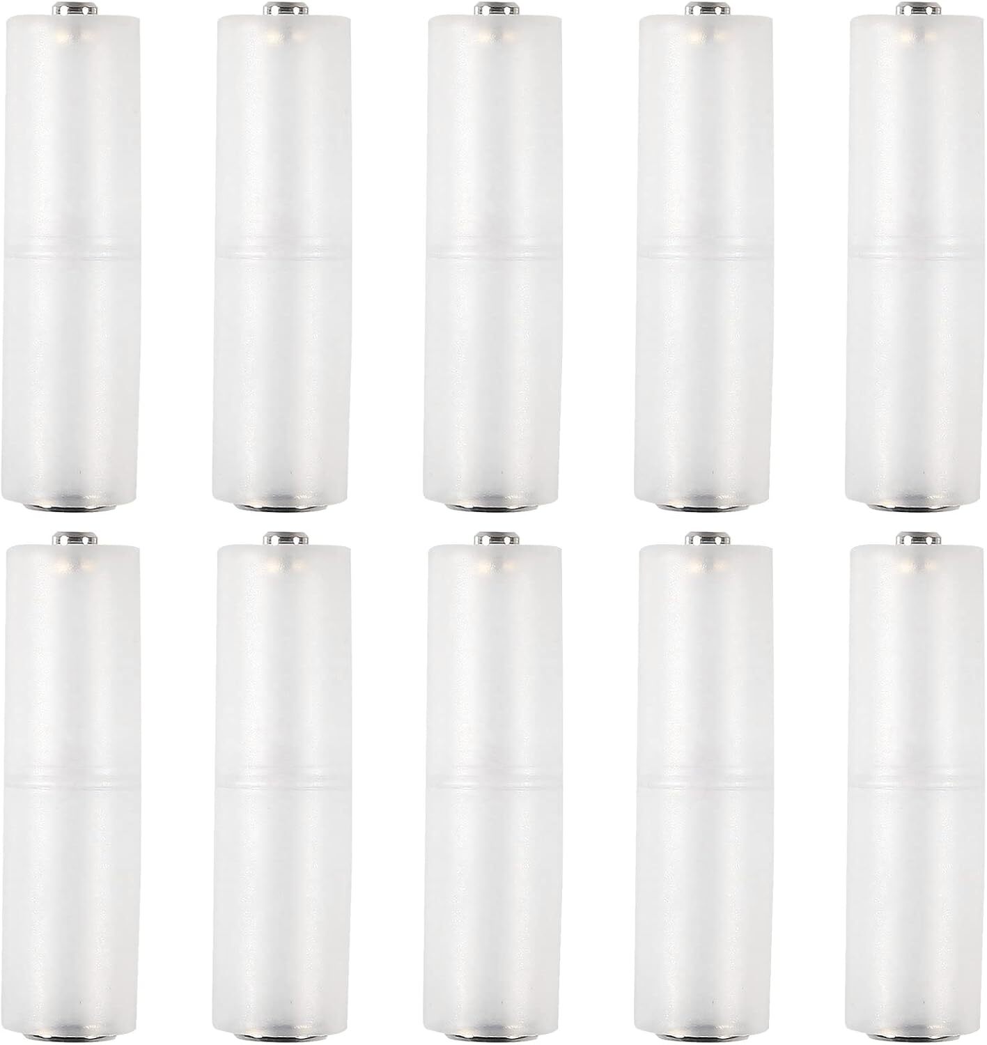 10pcs AAA to AA Battery Adapter AAA to AA Battery Converter Holder Battery Adapt