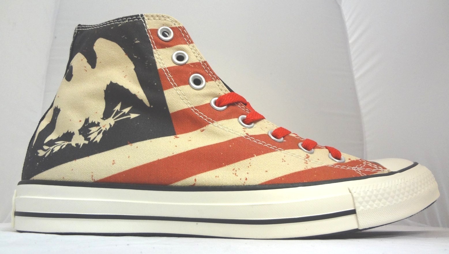 Converse Chuck Taylor All Star Vintage American Flag Black/Fire High Top 144677F