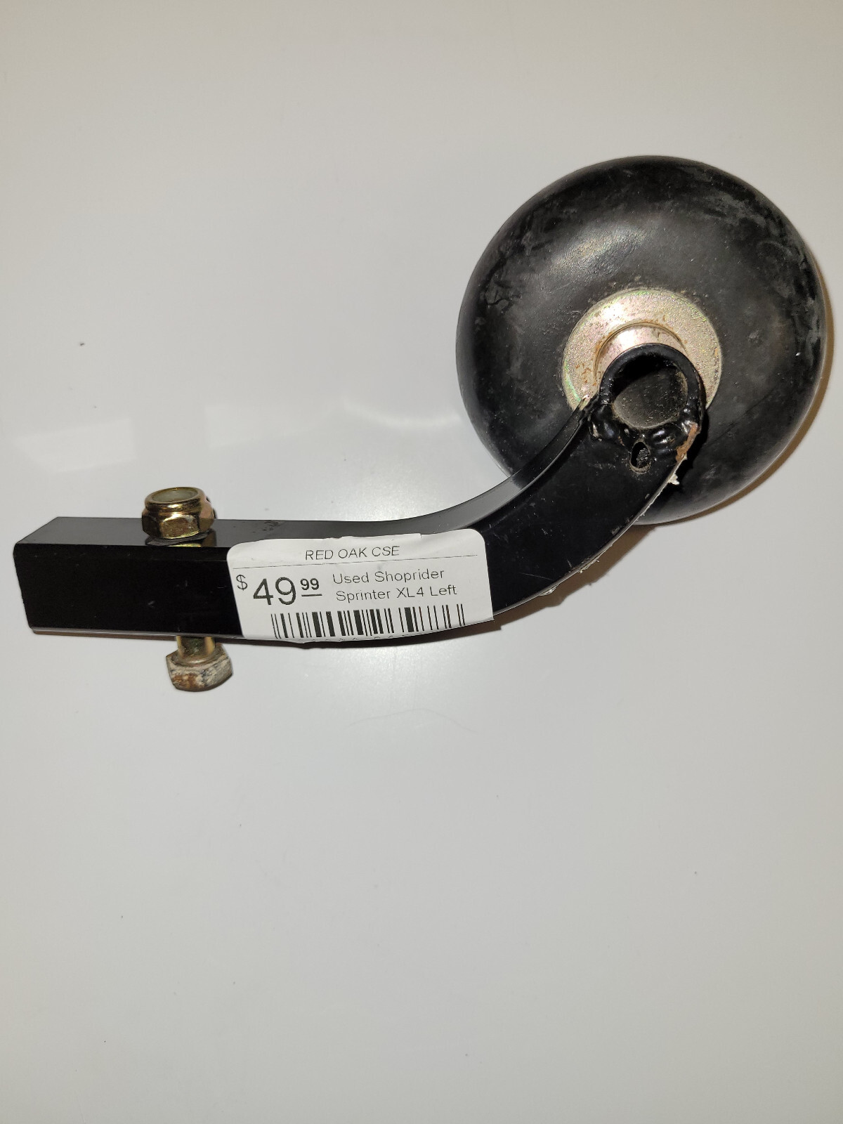 Used Shoprider Sprinter XL4 Left Anti-Tip Wheel Assembly for Power Scooters