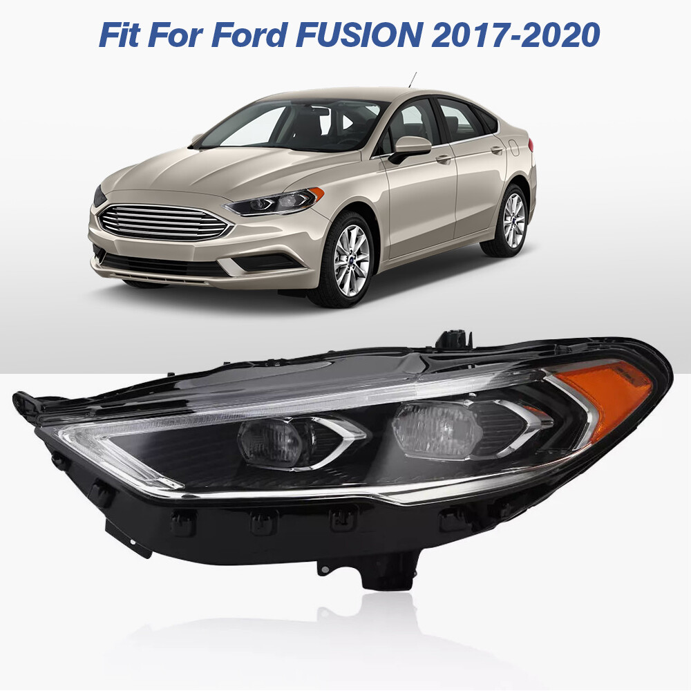 For 2017-2020 Ford Fusion Full LED Projector Headlight Headlamp Driver Side