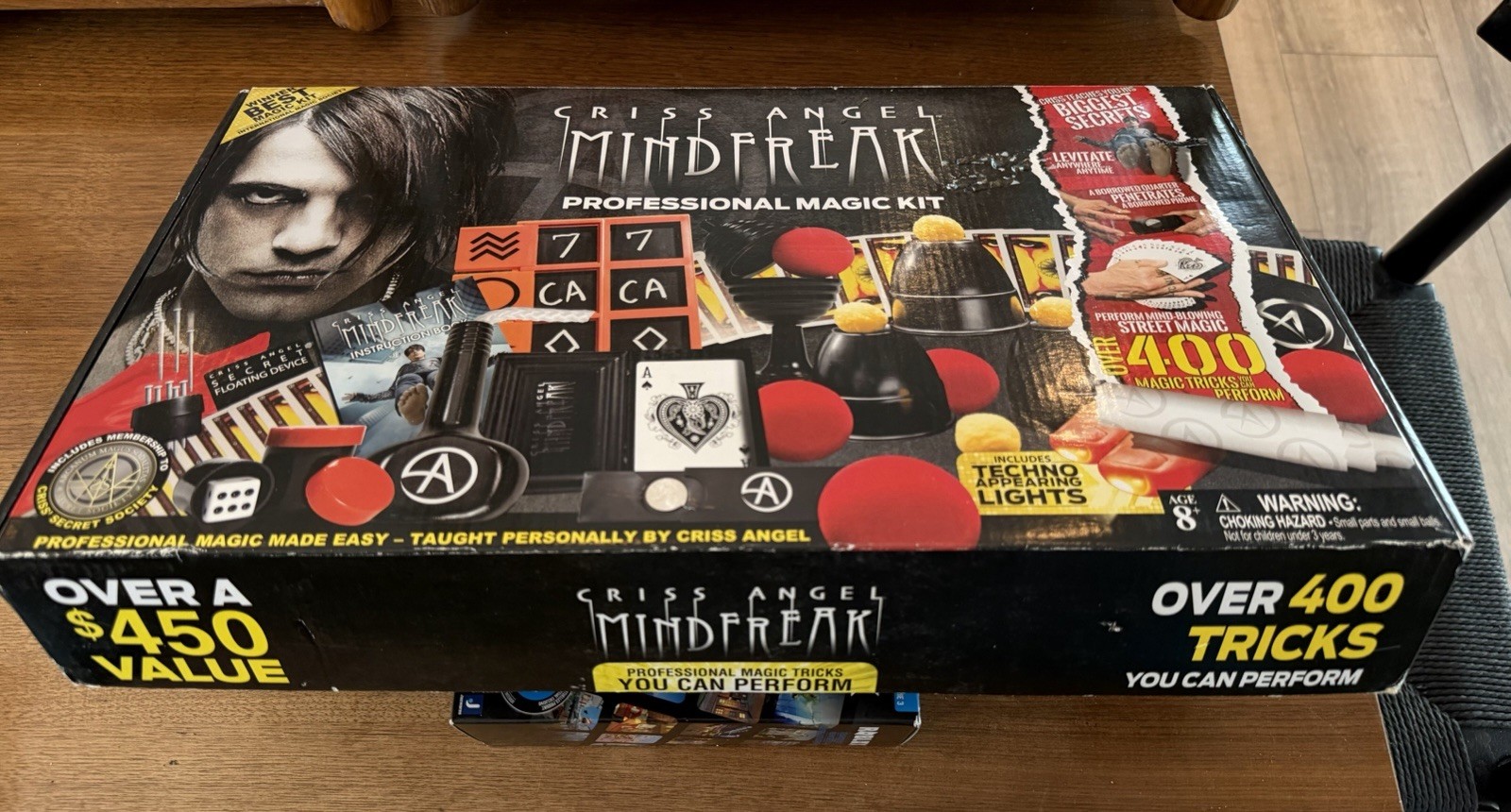 Criss Angel MINDFREAK Professional Magic Kit 400 Tricks to Fool Your Friends
