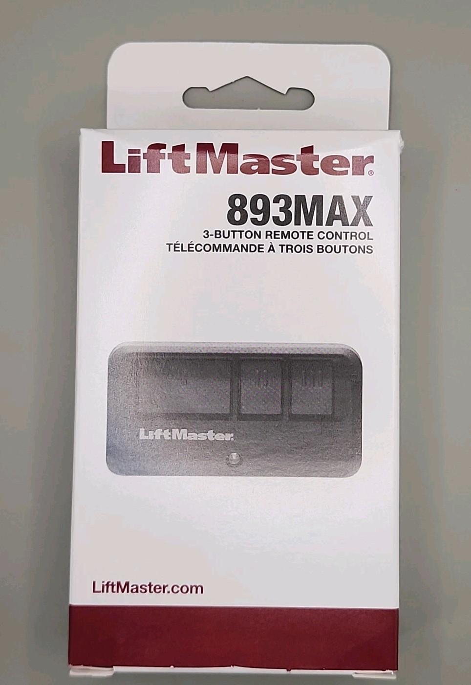 LiftMaster 893MAX 3 Button Visor Remote Control Garage Door Opener