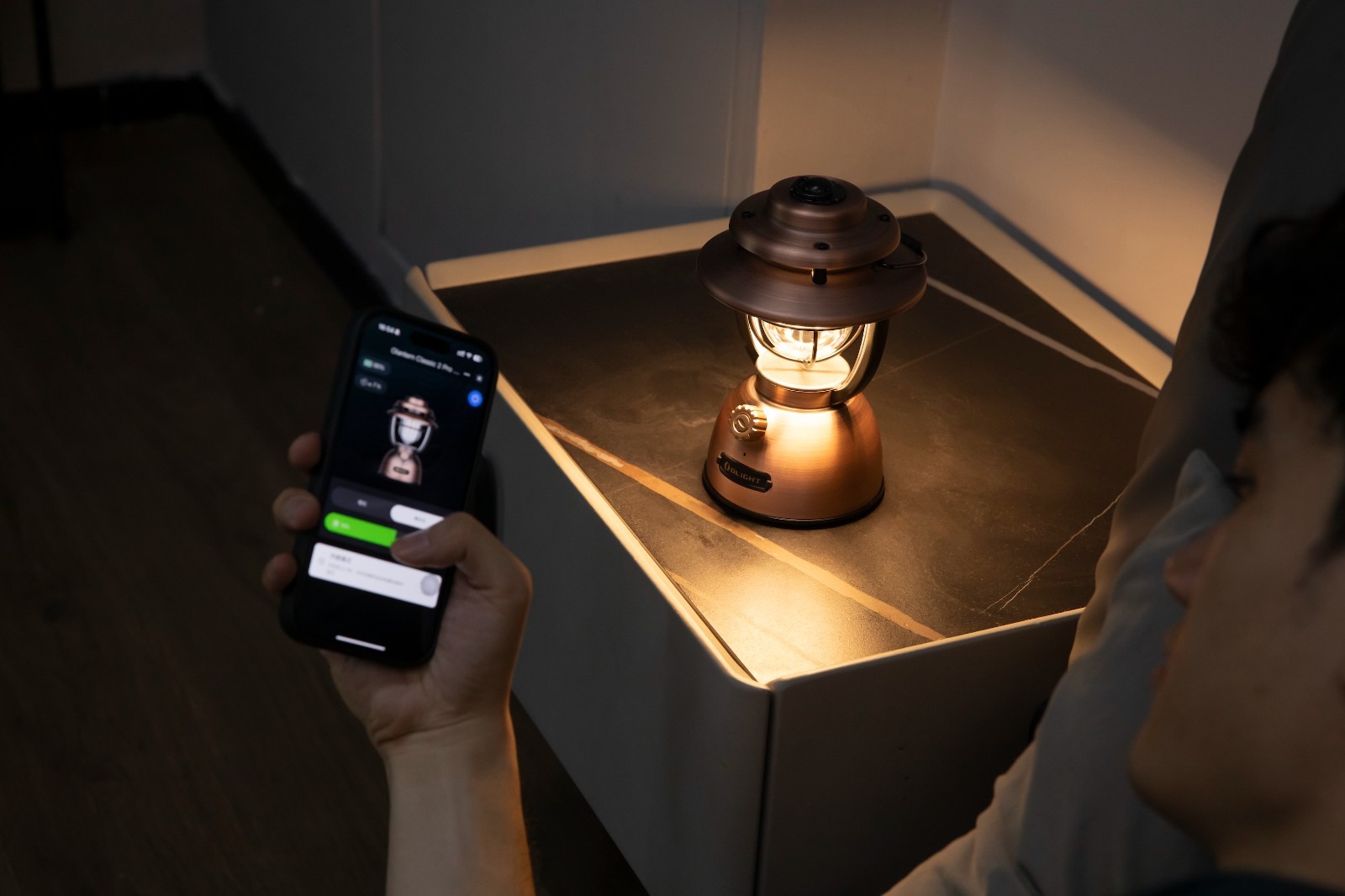 Olight Olantern Classic 2 Pro Smart, App Control, Solid Copper, 300 Lumens