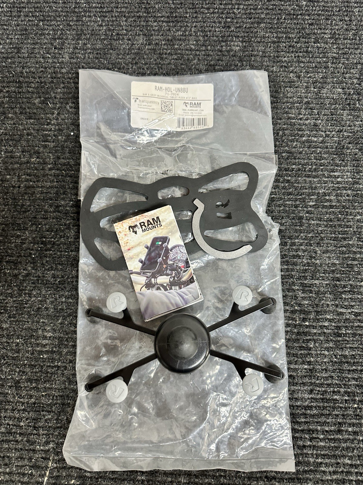 Ram Mount X-Grip Tablet Holder Universal With 1” Ball For 7-8” Tablet