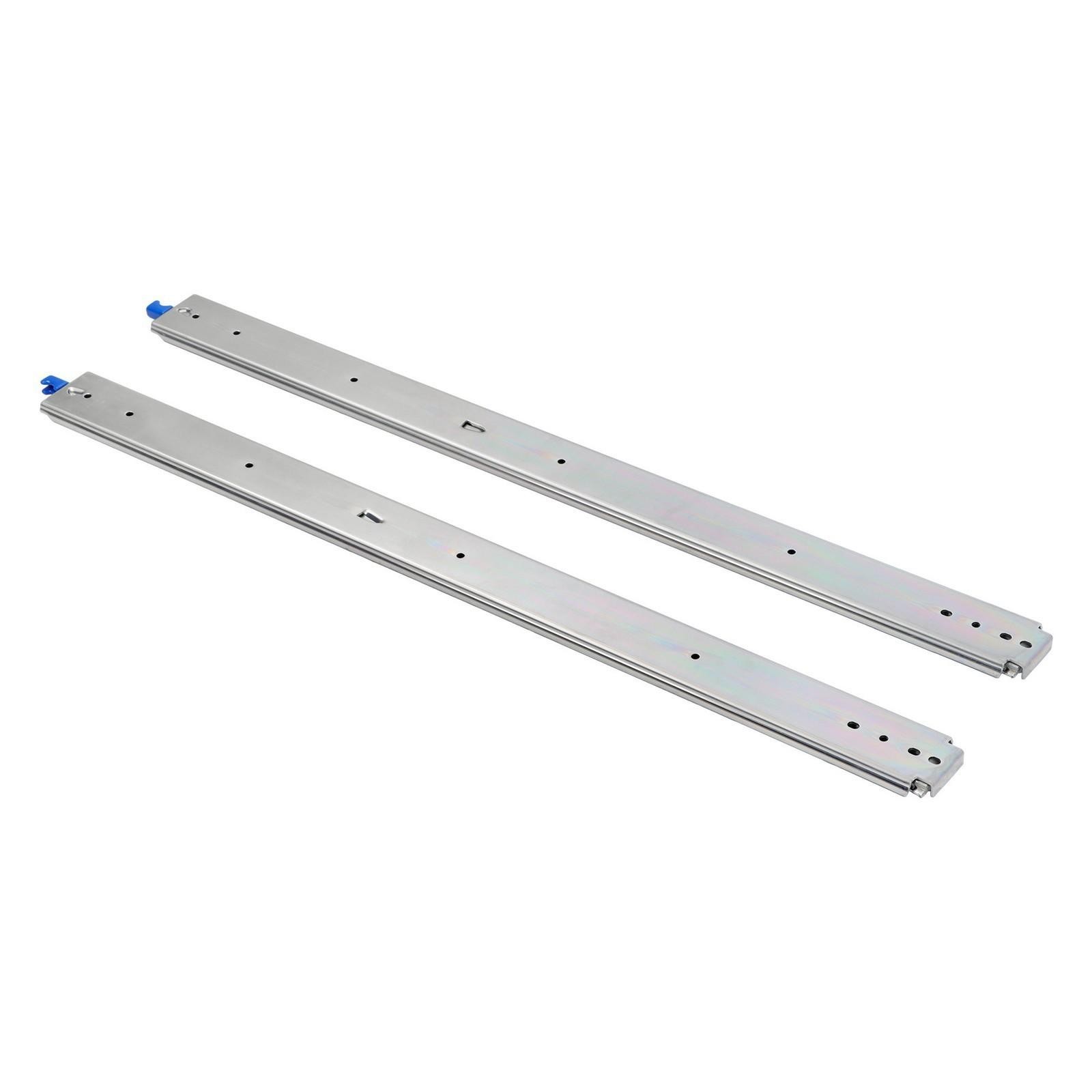1 Pair Locking Drawer Slides 40 Inch Lock & Full Extension 500 lbs Load Capacity