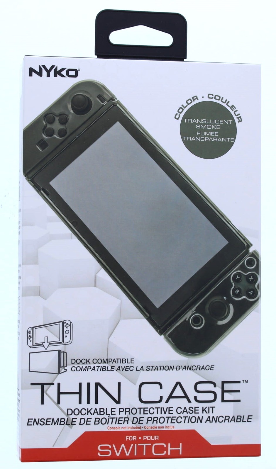 Nyko Thin Case Dockable Protective Case Kit for Switch (Black)