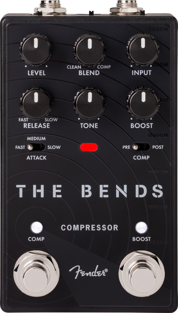 Genuine FENDER™ The Bends V2 Compressor Pedal , Stomp Box Model #0234531050