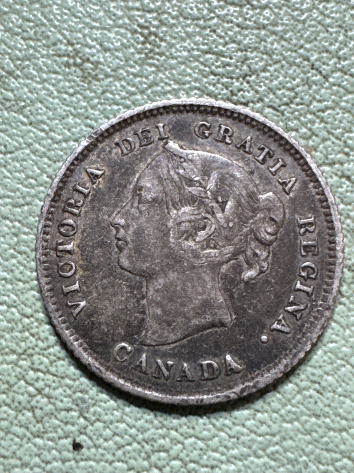 Canada 1880 H 5 Cents Silver Coin KM#2 High Grade XF++