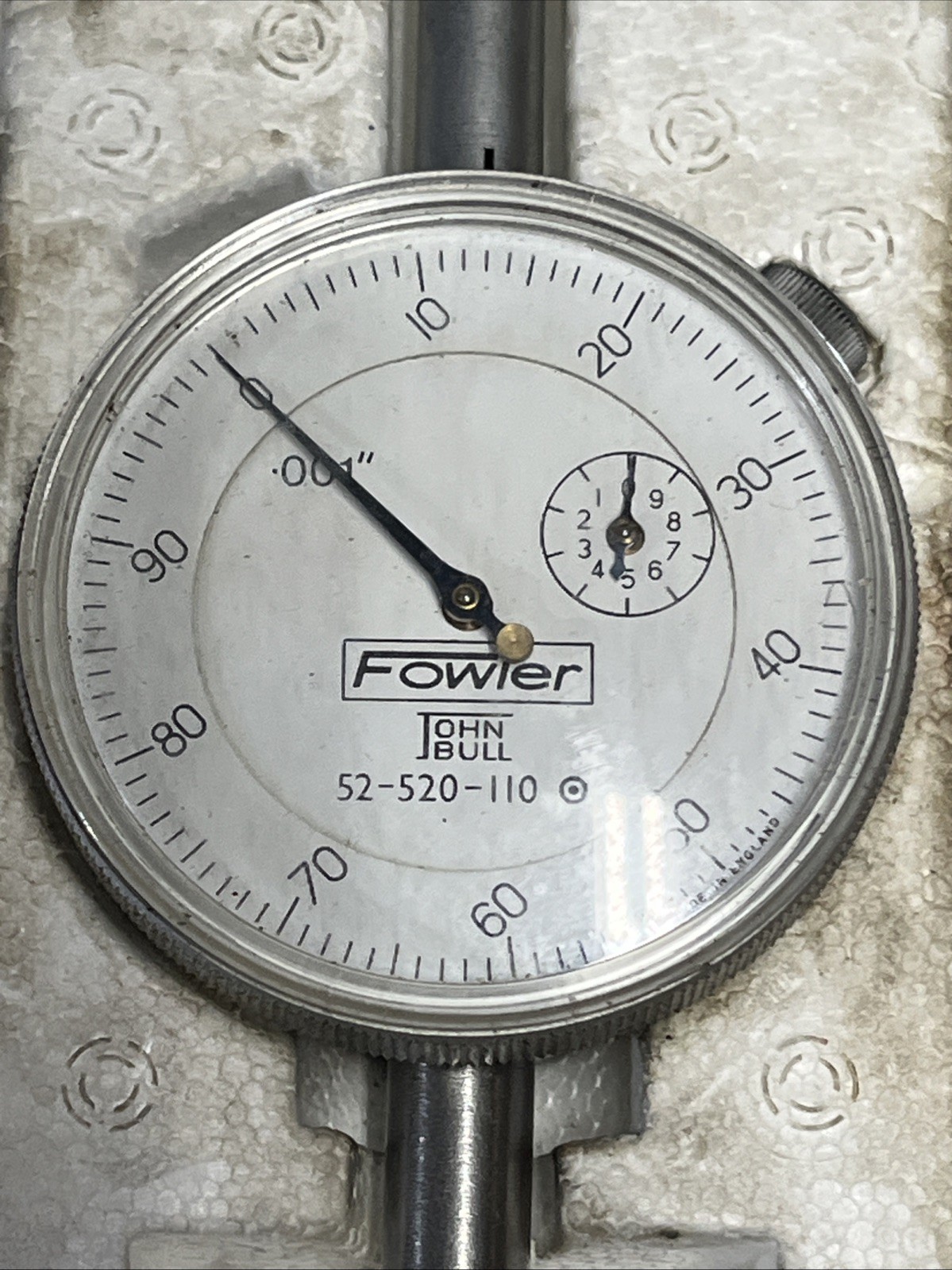 Fowler 52-520-110 Dial Indicator .001” John Bull. Machinist