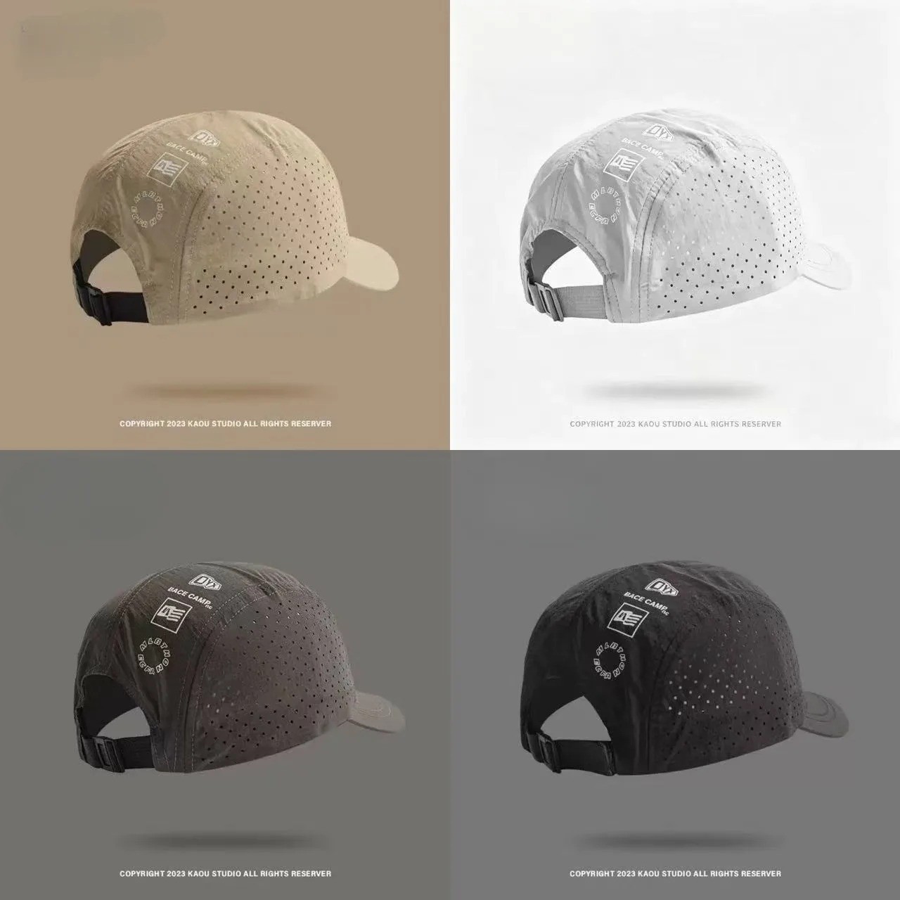 Short Brim Mesh Baseball Cap Quick Dry Breathable UV Protection Sun Hat for Men