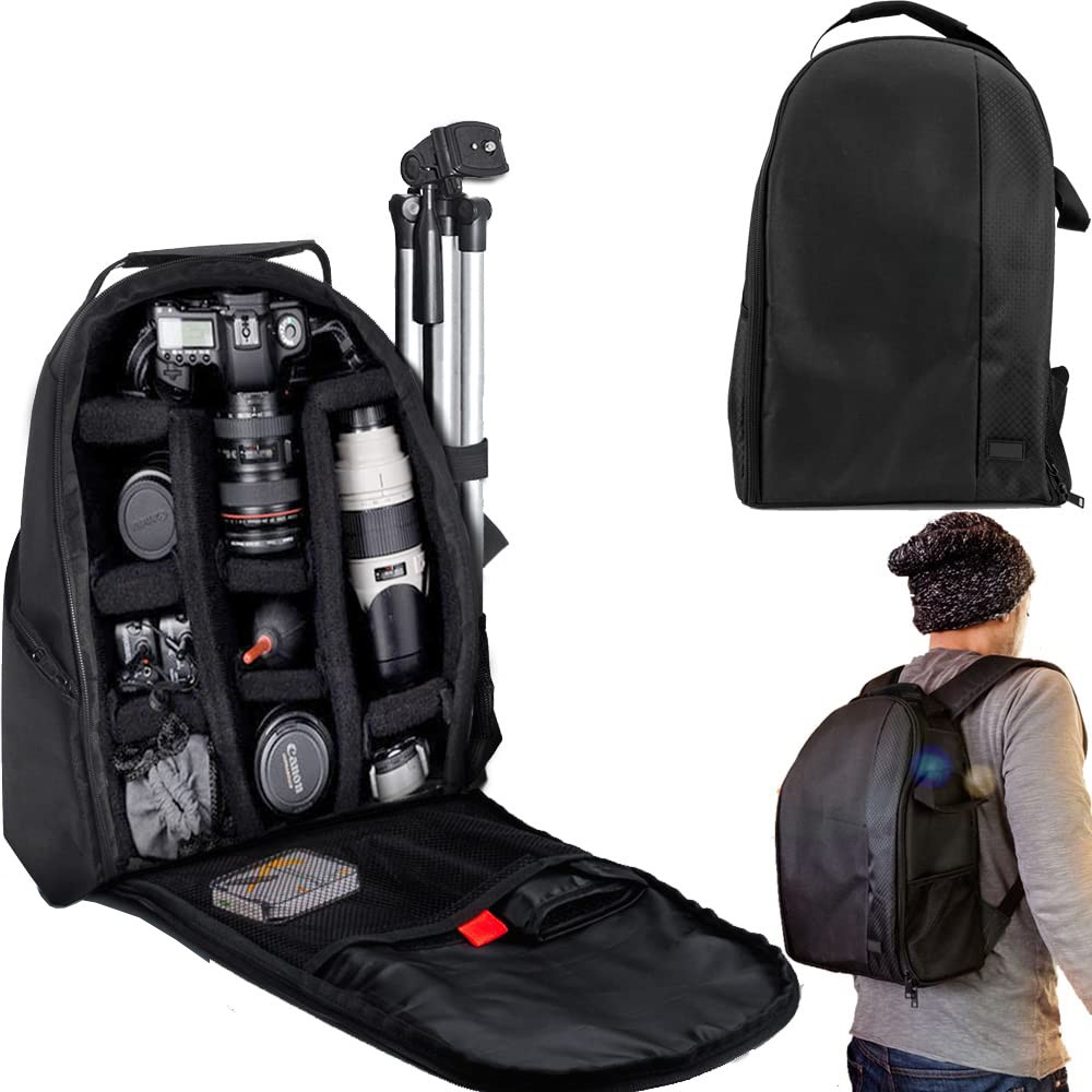 Extra Large DSLR Camera Backpack Bag Case Waterproof