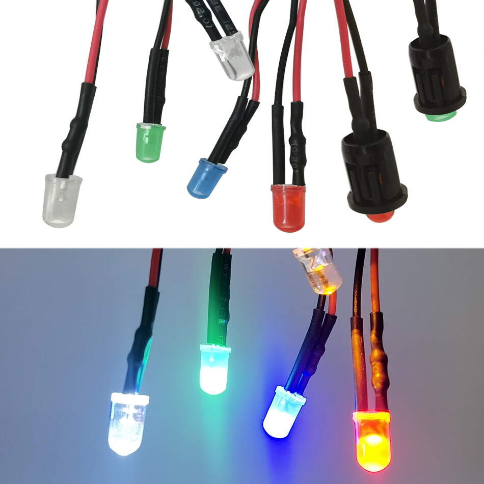 5mm LED DC12V 24V 20cm Pre-wired Diode Lamp Decoration Light Emitting Diodes