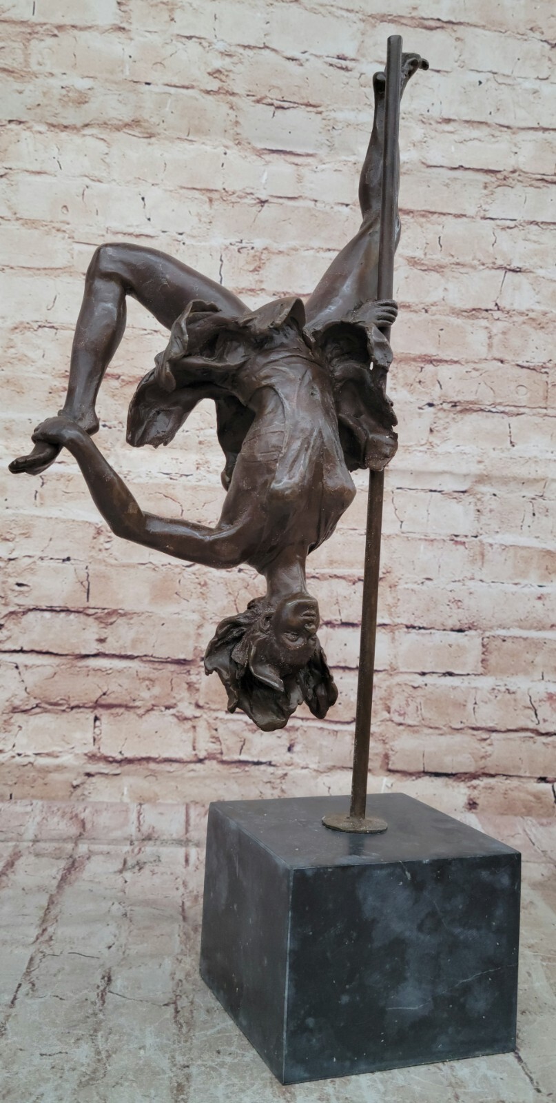 Original Bronze Gymnast Sculpture by Aldo Vitale Female Dancer Collectible Home