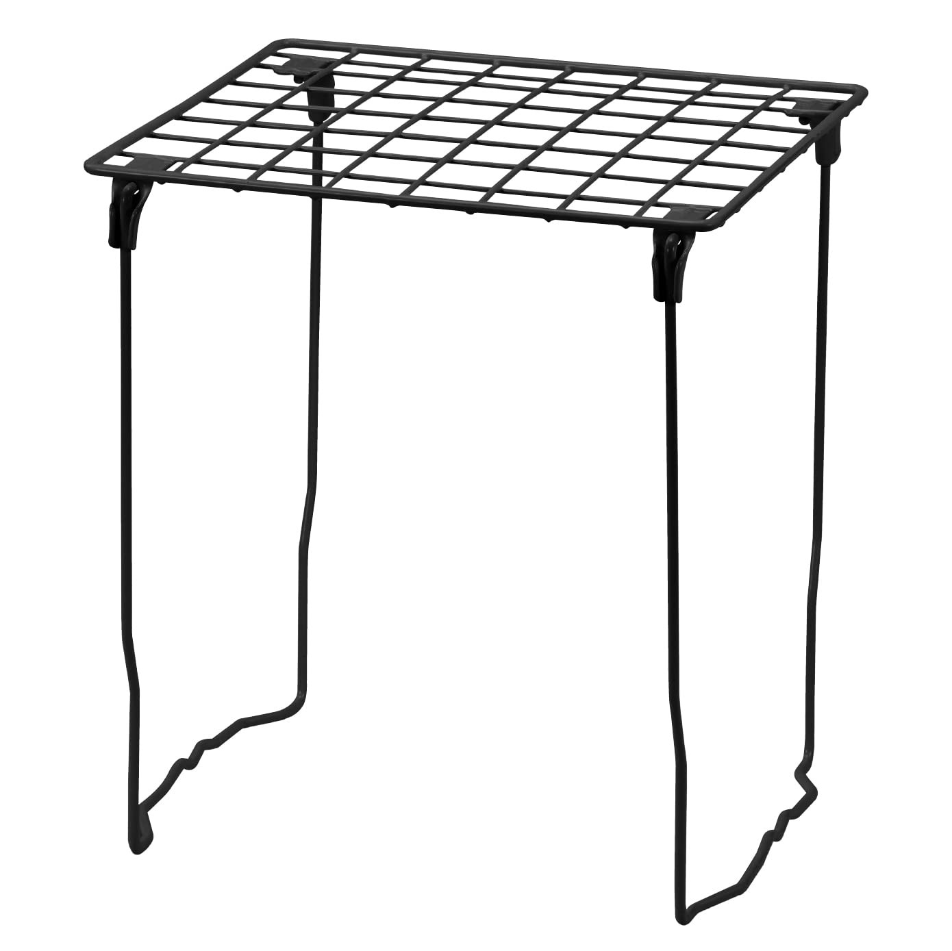LockerMate Stac-A-Shelf Locker Organizer Shelf, Stackable, Standard, Black