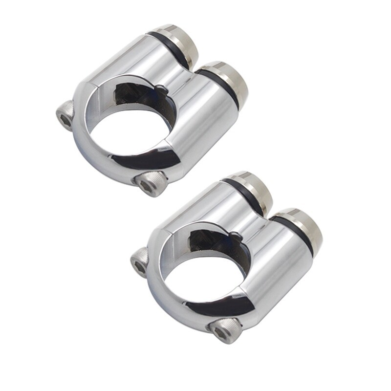 2pcs 1" Handlebar Control Switch Momentary Button M-Switches For Bobber Chopper