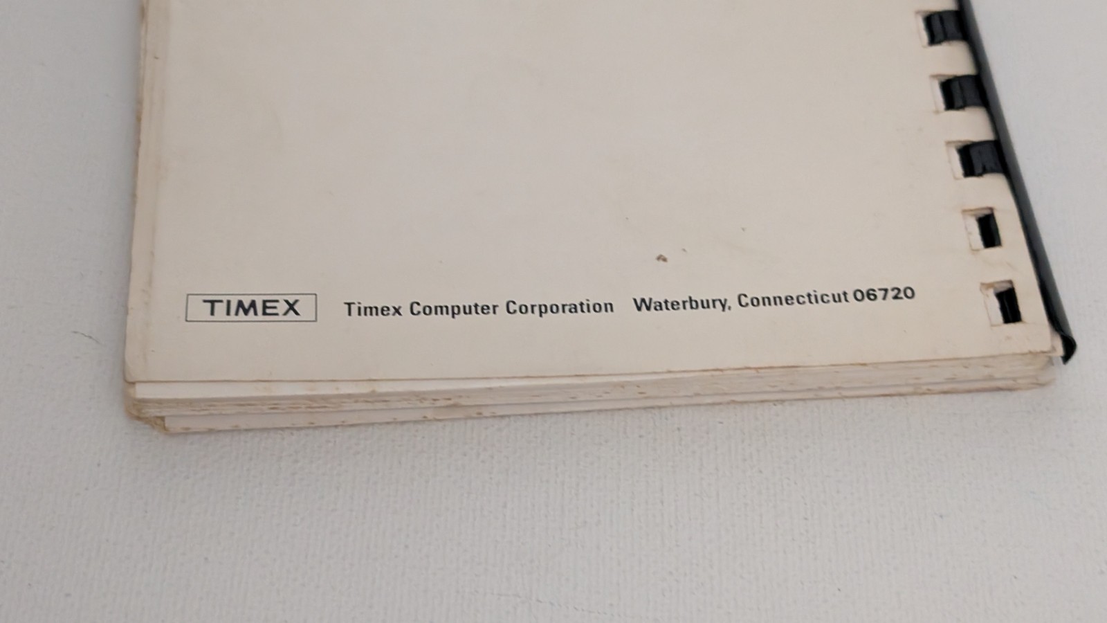 Timex Sinclair 1000 Original User Manual 1982