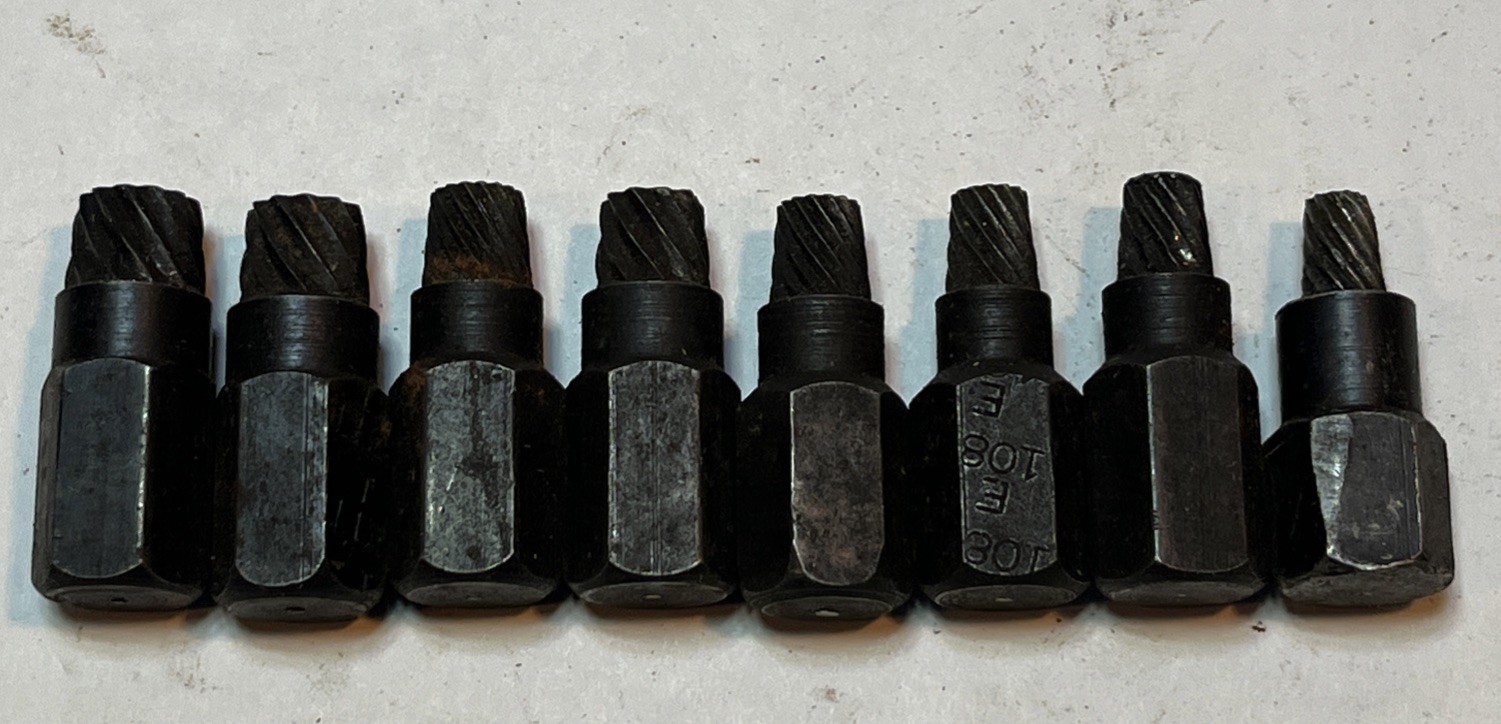 8 Bolt Extractors Used