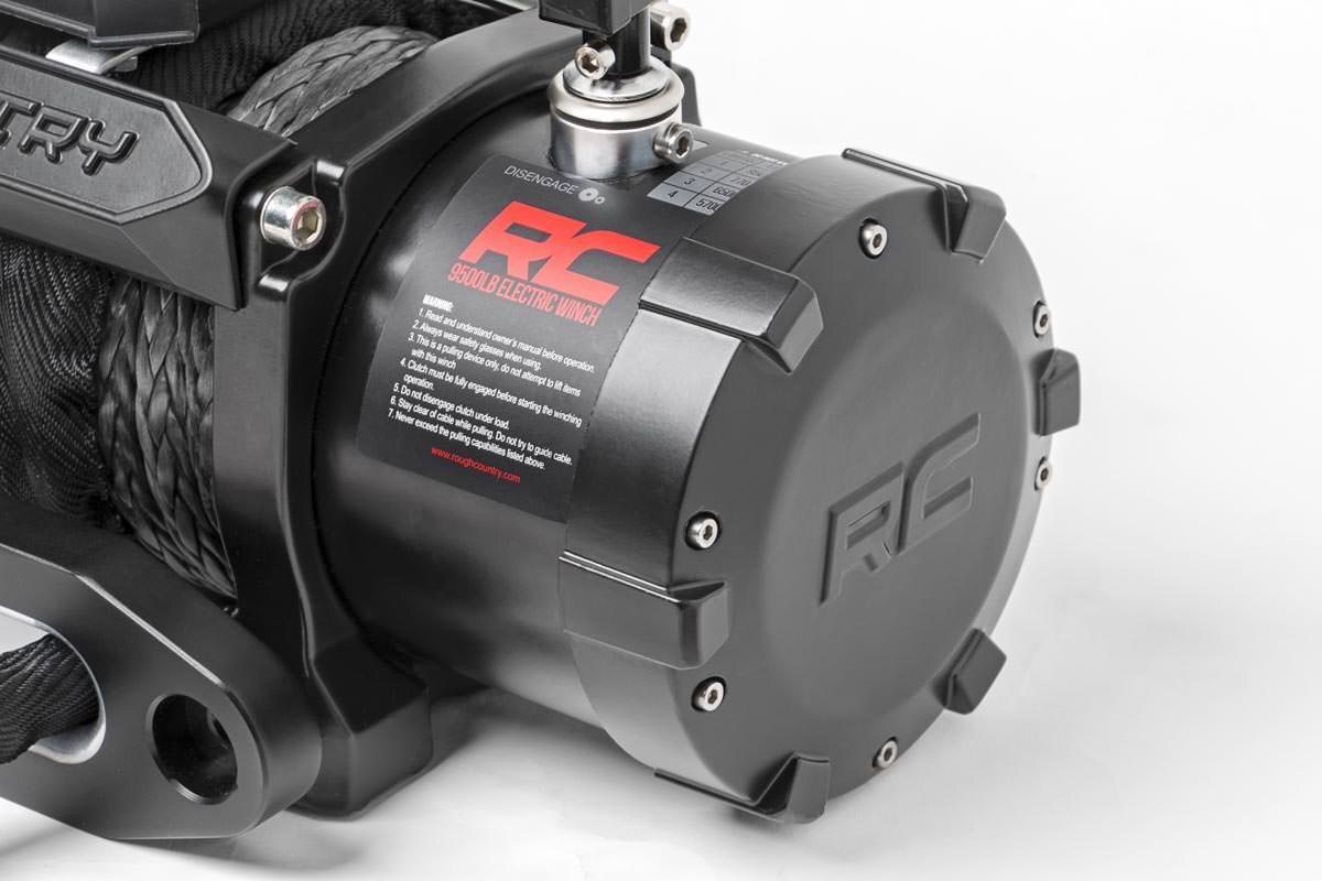 Rough Country 12000lb Pro Series Electric Winch | Synthetic Rope PRO12000S